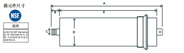 陶氏ro反滲透膜元件TW30-3012-500